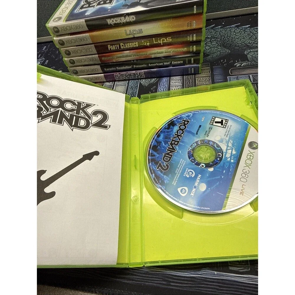 Xbox 360 Games Lot Of 8 Music Games Karaoke Revolution RockBand CIB Tested